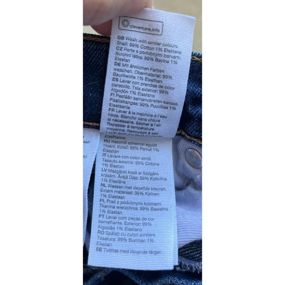 & Other Stories Favourite Cut High Rise Slim Leg Jeans in Deep Blue, Size 26/30 - Picture 13 of 16